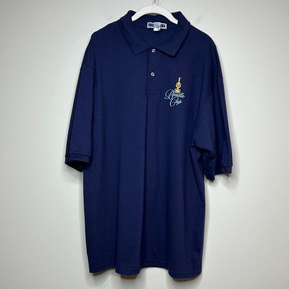 Jerzees Other - Beadle Cup Blue Polo Shirt Size L Jerzees Golf